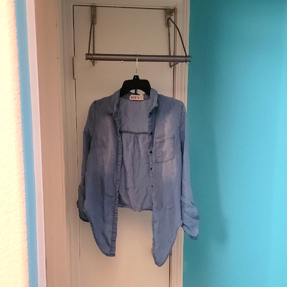 Tops - Montrez Denim Button-Up Shirt